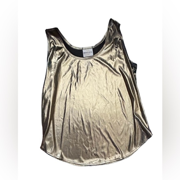 🌟VTG! BENTLEY! GOLD LAME TOP!!🌟 RARE!!!! ULTRA COOL VTG 70S-80S! DISCO!!⭐️ - Picture 4 of 16
